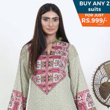 Three Star Printed Lawn 3 Pcs Un-Stitched Suit Vol 4 - 8-B, Women, 3Pcs Shalwar Suit, Al Dawood Textiles, Chase Value