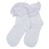 Girls Frilly Socks - White, Kids, Girls Socks, Chase Value, Chase Value