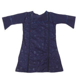 Girls Embroidered Cotton Suit 2 Pcs - Navy Blue, Kids, Girls Sets And Suits, Chase Value, Chase Value