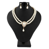 Women's Pearl Locket Set - Golden - test-store-for-chase-value