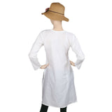 14th August Plain Kurti For Women's - White - test-store-for-chase-value