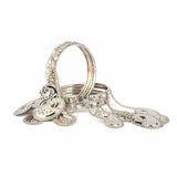 Women's Bangle 4 Pcs - Silver, Women, Bangles & Bracelets, Chase Value, Chase Value