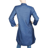 Women's Embroidered Denim Kurti - Blue, Women, Ready Kurtis, Chase Value, Chase Value
