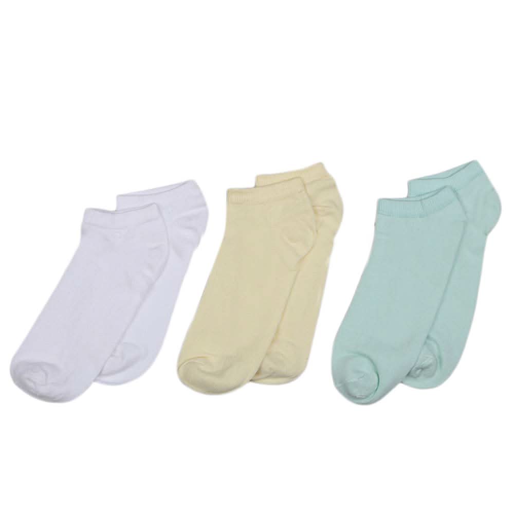 Women's Ankle Socks Pack of 3 - Multi, Women, Socks Stocking And Gloves, Chase Value, Chase Value