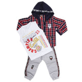 Boys Full Sleeves 3 Piece Suit - Red, Kids, Boys Sets And Suits, Chase Value, Chase Value