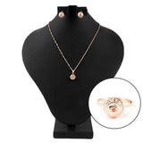 Women's Fancy Locket Set - Golden - test-store-for-chase-value