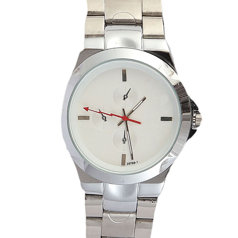 Men's Wrist Watch - White, Men, Watches, Chase Value, Chase Value