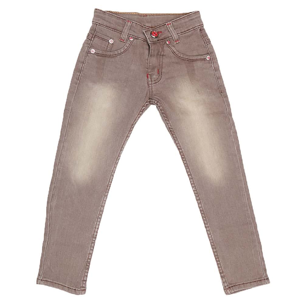 Boys Denim Pant - Brown, Kids Clothes, Chase Value, Chase Value