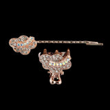 Women's Hair Pin With Catcher 2 Pcs - Coppert, Women, Hair And Head Jewellery, Chase Value, Chase Value