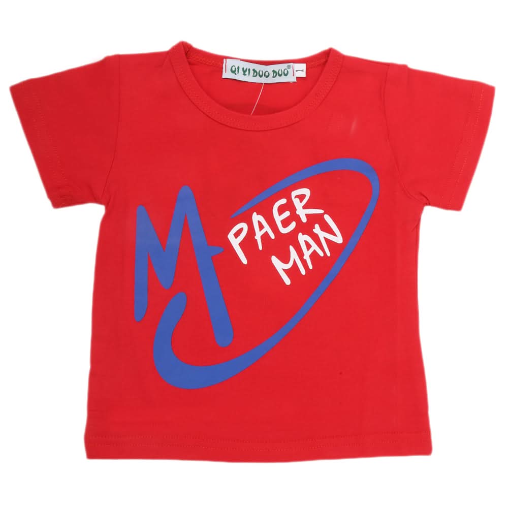 Newborn Boys T-Shirt - Red, Kids, NB Boys Shirts And T-Shirts, Chase Value, Chase Value