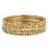 Women's Fancy Bangles 6 Pcs - Multi - test-store-for-chase-value