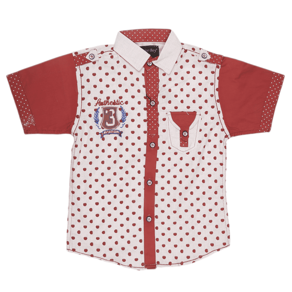 Boys Casual Shirt - Red - test-store-for-chase-value