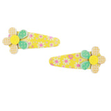 Girls Hair Pin 2 Pcs- Yellow, Kids, Hair Accessories, Chase Value, Chase Value