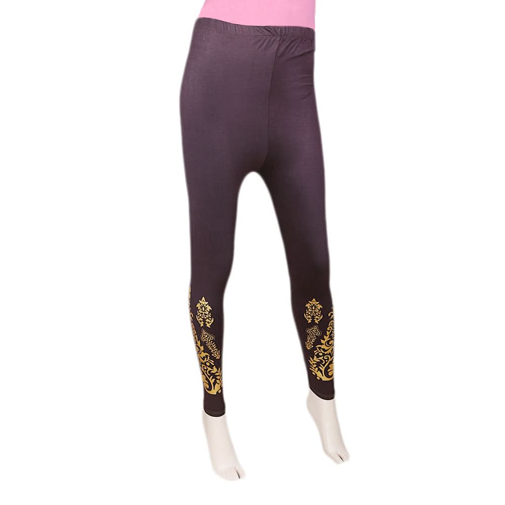 Women's Printed Tight- Brown, Women, Pants & Tights, Chase Value, Chase Value