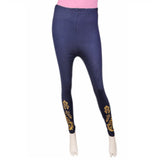 Women's Printed Tight- Navy Blue, Women, Pants & Tights, Chase Value, Chase Value