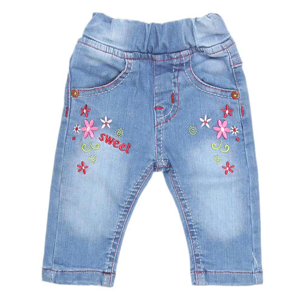 Newborn Girls Denim Pant - Light Blue - test-store-for-chase-value