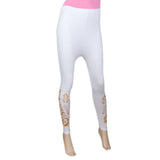 Women's Printed Tight- White, Women, Pants & Tights, Chase Value, Chase Value