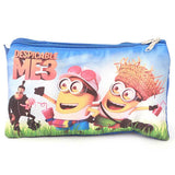 Pencil Pouch Three Zipper - Blue, Kids, Pencil Boxes And Stationery Sets, Chase Value, Chase Value