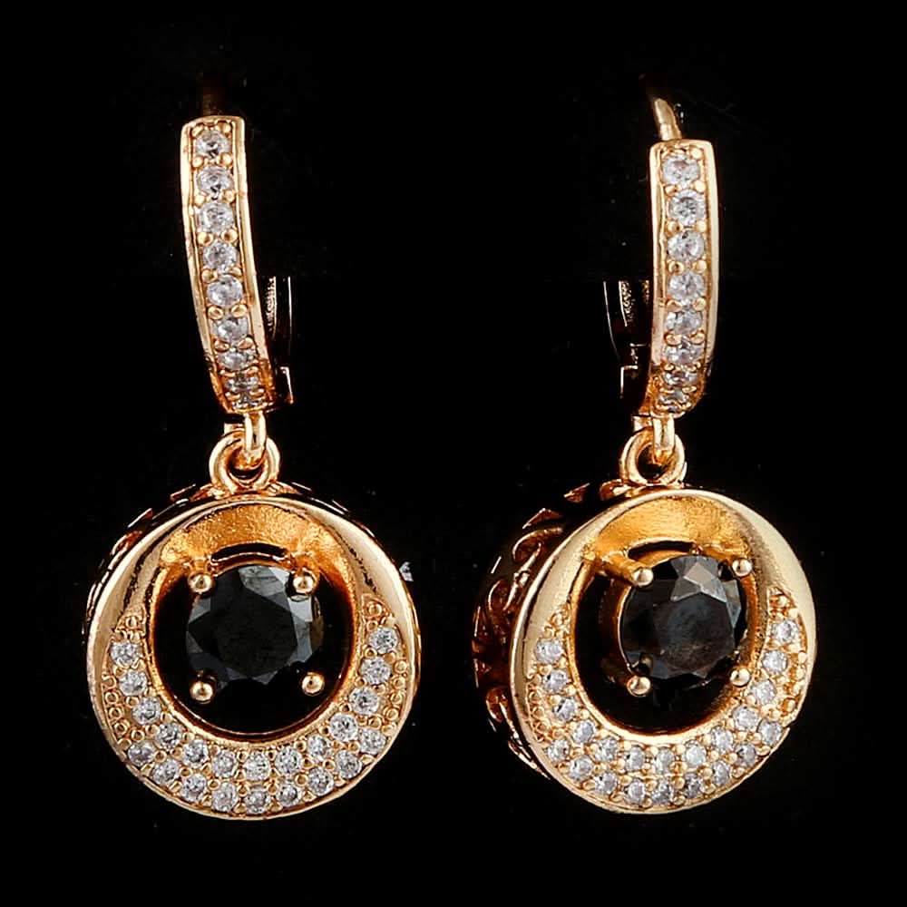 Women's Fancy Earring - Golden Black, Jewellery, Chase Value, Chase Value