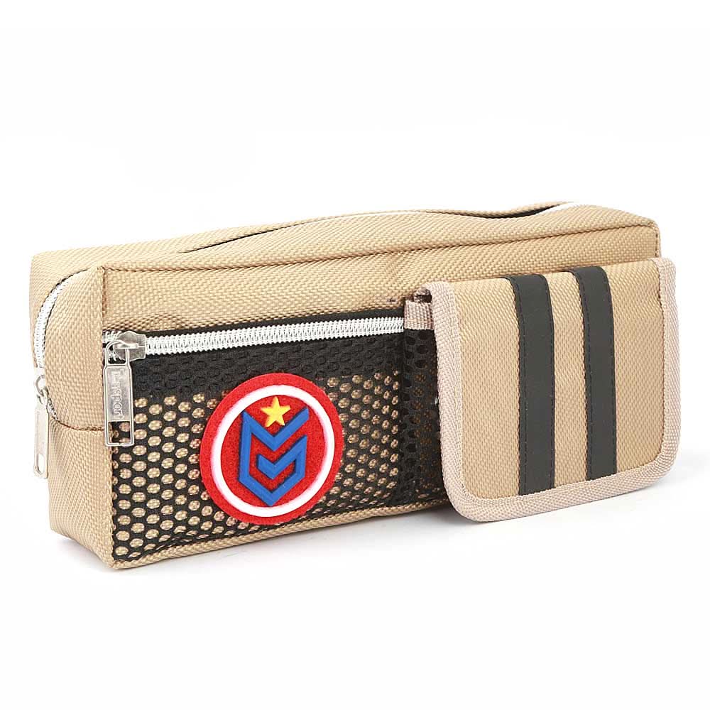 Pencil Pouch (IC-8) - Beige, Kids, Pencil Boxes And Stationery Sets, Chase Value, Chase Value