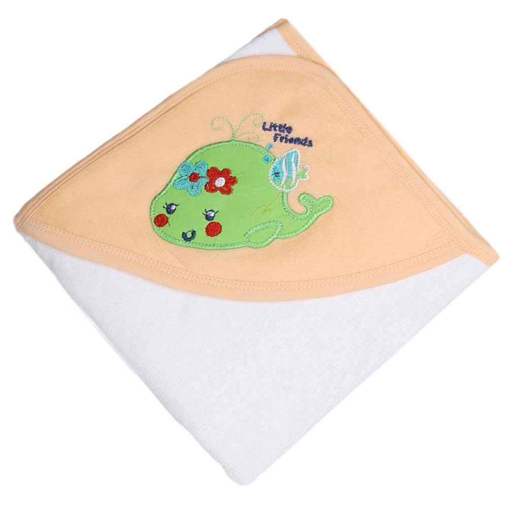 Newborn Baby Bath Towel - Peach, Kids, Bath Accessories, Chase Value, Chase Value
