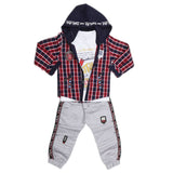 Boys Full Sleeves 3 Piece Suit - Red, Kids, Boys Sets And Suits, Chase Value, Chase Value