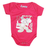 Newborn Girls Romper - Dark Pink - test-store-for-chase-value