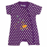 Newborn Girls Fancy Romper - Purple - test-store-for-chase-value
