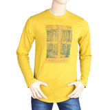 Men's Full Sleeves T Shirt - Mustard, Men, T-Shirts And Polos, Chase Value, Chase Value