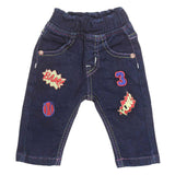 Newborn Girls Denim Pant - Dark Blue - test-store-for-chase-value