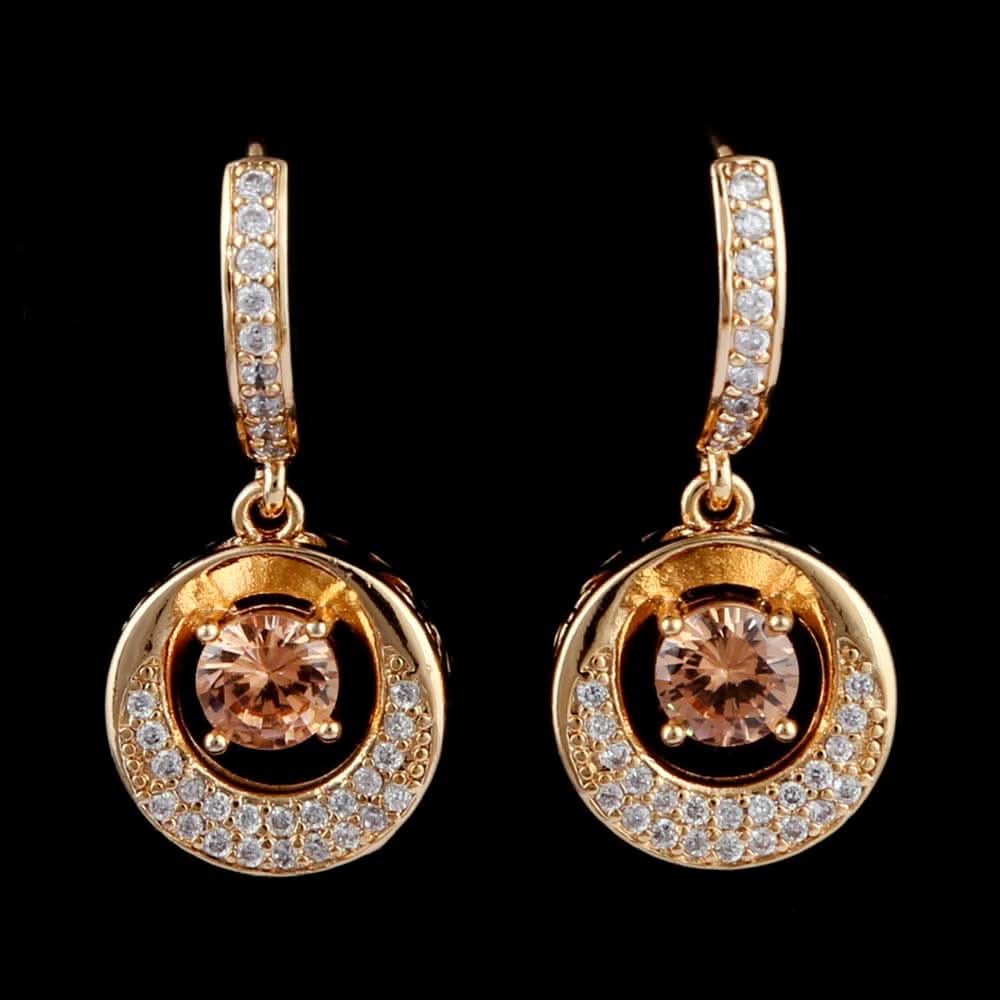 Women's Fancy Earring - Golden Peach, Women, Earrings & Tops, Chase Value, Chase Value