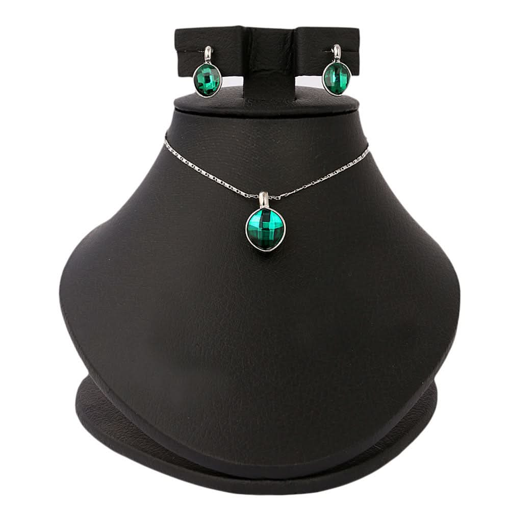 Women's Fancy Locket Set - Green, Women, Chains & Lockets, Chase Value, Chase Value