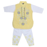 Girls Embroidered Cotton Suit 2 Pcs - Yellow, Kids, Girls Sets And Suits, Chase Value, Chase Value