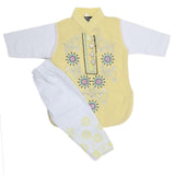 Girls Embroidered Cotton Suit 2 Pcs - Yellow, Kids, Girls Sets And Suits, Chase Value, Chase Value