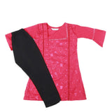 Girls Embroidered Cotton Suit 2 Pcs - Pink, Kids, Girls Sets And Suits, Chase Value, Chase Value