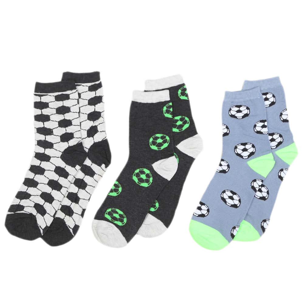 Boys Socks Packs of 3 - Multi, Kids, Boys Socks, Chase Value, Chase Value