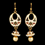Women's Fancy Ear Jhumki - Golden - White, Jewellery, Chase Value, Chase Value