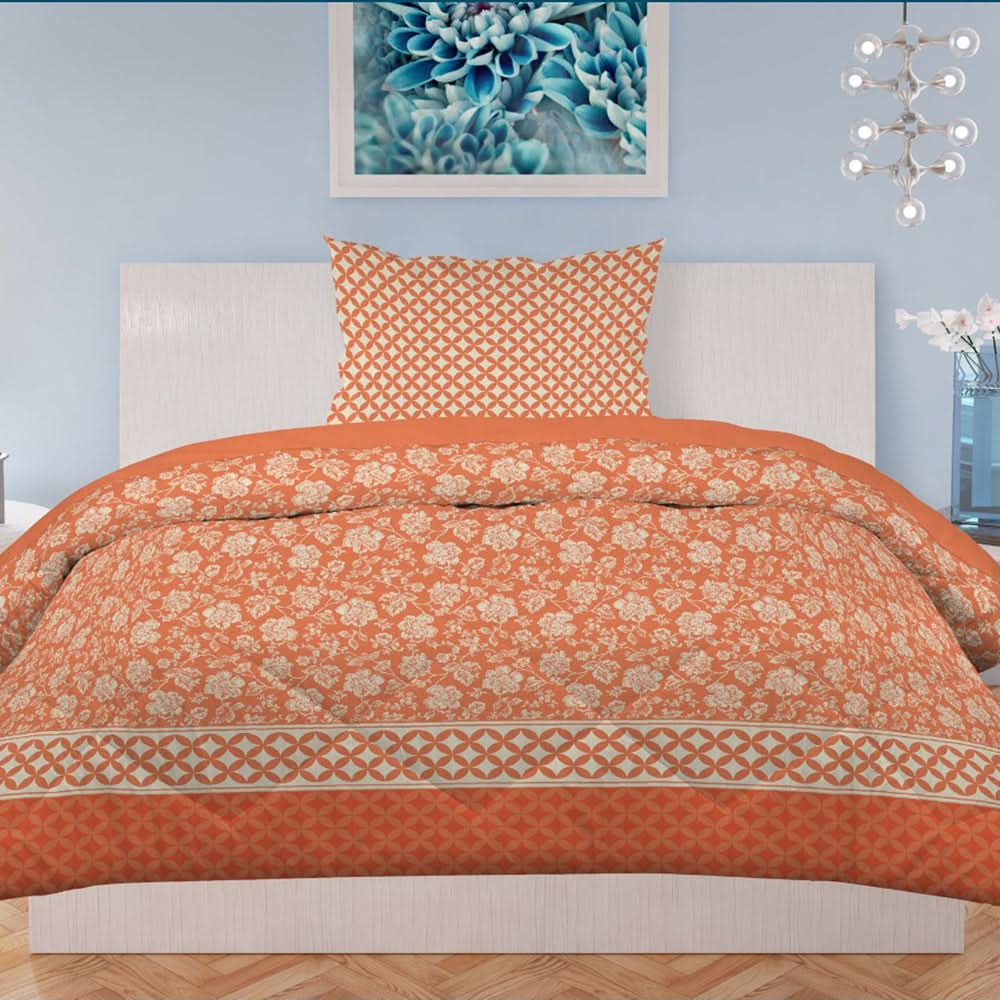 Printed Single Percale Finish Bed Sheet 2 Pcs - Multi, Single Size Bed Sheet, Chase Value, Chase Value