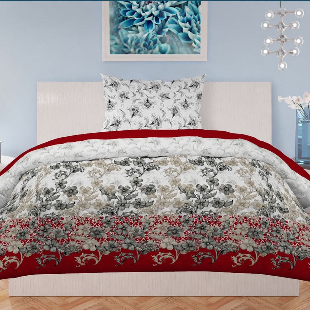 Printed Single Percale Finish Bed Sheet 2 Pcs - Multi, Single Size Bed Sheet, Chase Value, Chase Value