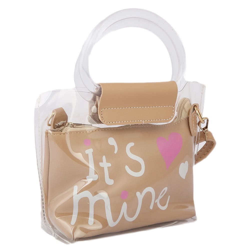 Girls Shoulder Bag 001 - Beige, Kids, Kids Bags, Chase Value, Chase Value