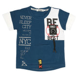 Boys Half Sleeves T-Shirt - Blue, Kids, Boys T-Shirts, Chase Value, Chase Value