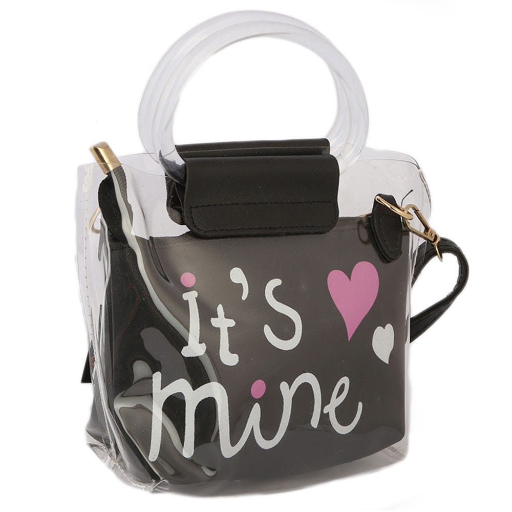 Girls Shoulder Bag 001 - Black, Kids, Kids Bags, Chase Value, Chase Value