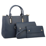 Women's Handbag 3Pcs 8842 - Navy Blue, Women, Bags, Chase Value, Chase Value