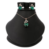Women's Fancy Locket Set - Green, Women, Chains & Lockets, Chase Value, Chase Value