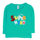 Boys Full Sleeves T-Shirt - Cyan, Kids, Boys T-Shirts, Chase Value, Chase Value