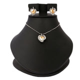 Women's Fancy Locket Set - Peach, Women, Chains & Lockets, Chase Value, Chase Value