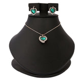 Women's Fancy Locket Set - Green, Women, Chains & Lockets, Chase Value, Chase Value