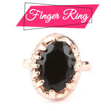Women's Fancy Locket Set - Black - test-store-for-chase-value