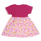 Girls Half Sleeve Fancy Frock - Purple - test-store-for-chase-value