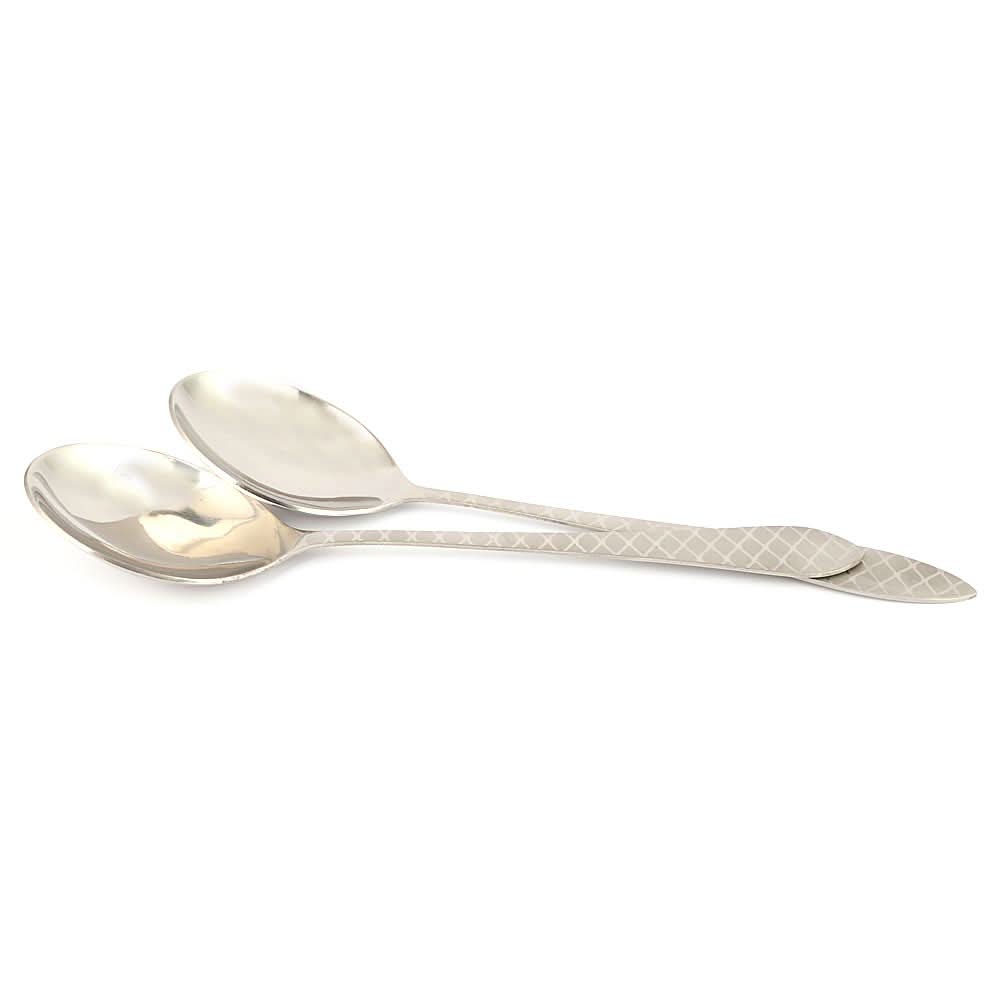 Serving Spoon 2Pcs - Silver, Home & Lifestyle, Serving And Dining, Chase Value, Chase Value